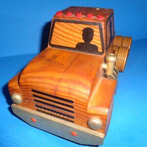 Vintage ACME Trucking Inc. Solid Wood Truck, 11" Long